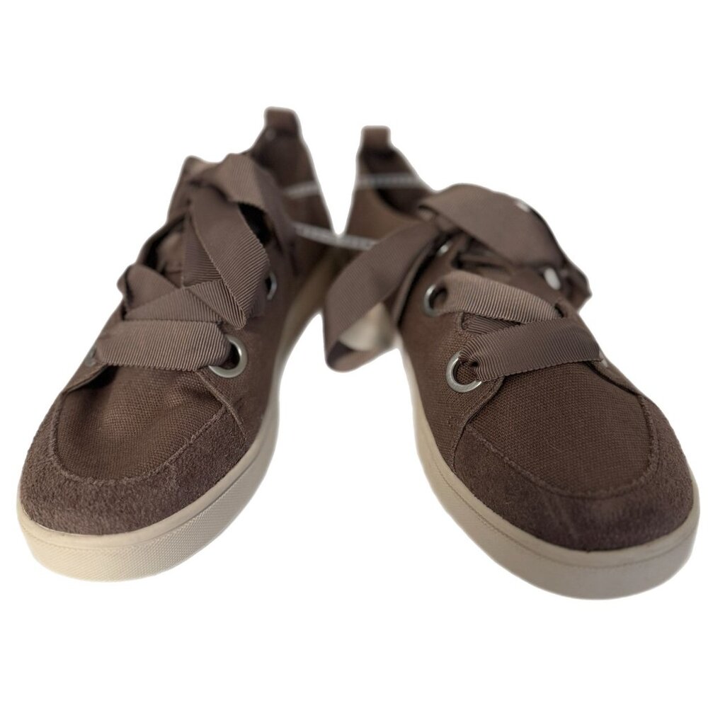 Koolaburra UGG Women’s Size 6 Penley Sneakers Ribbon Lace Ortholite Canvas Shoes